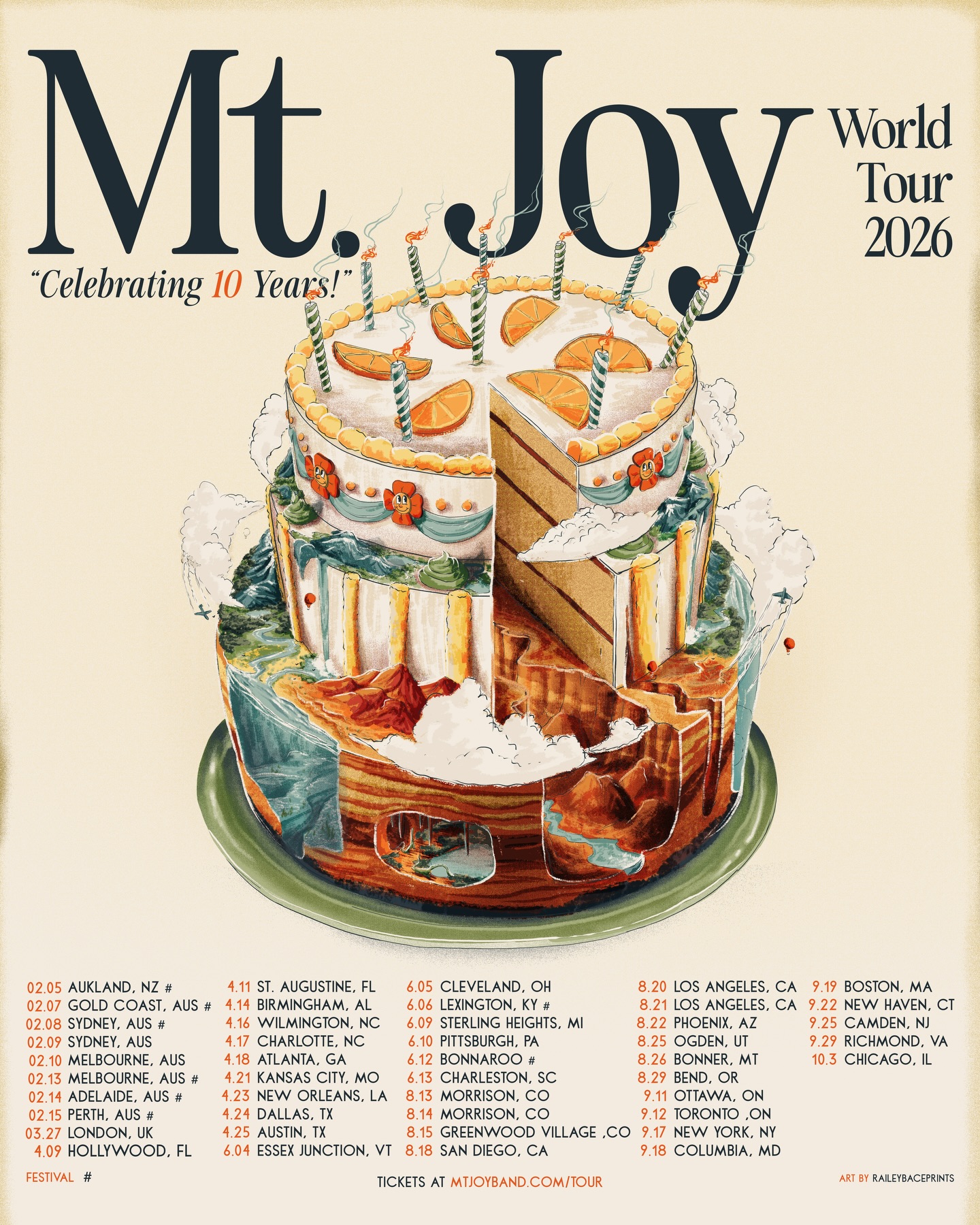 Mt. Joy Tour Poster 2026